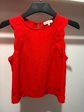 Monteau Bright Red Sleeveless Tank Top